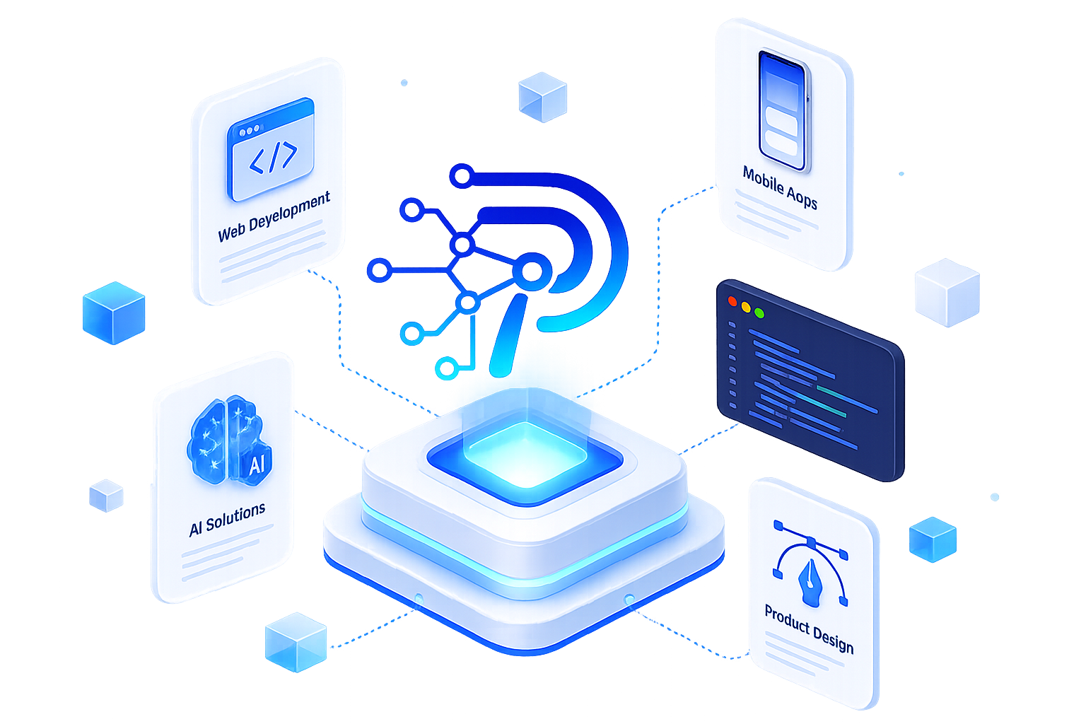 Digital products illustration